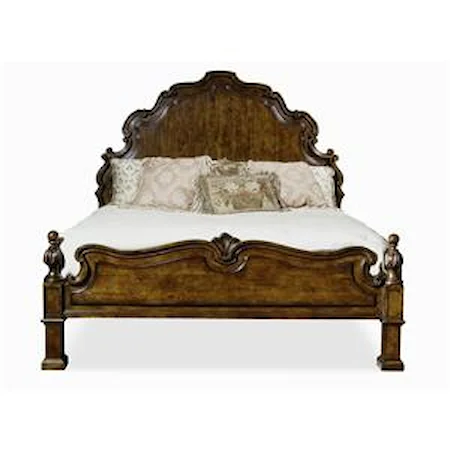 Walnut Headboard and Footboard Bed