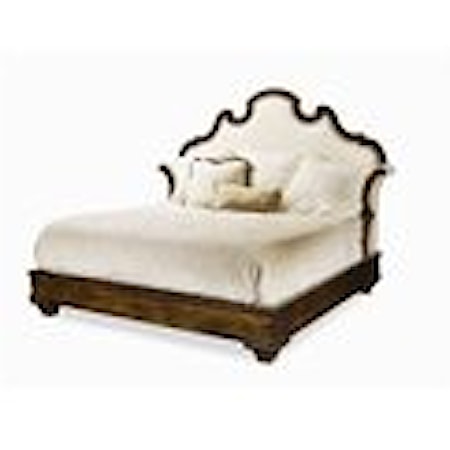 King Upholstered Headboard Bed