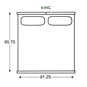 Century Omni Bed with Upholstered Headboard and Footboard