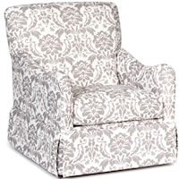 Traditional Glider Accent Chair with Skirted Base