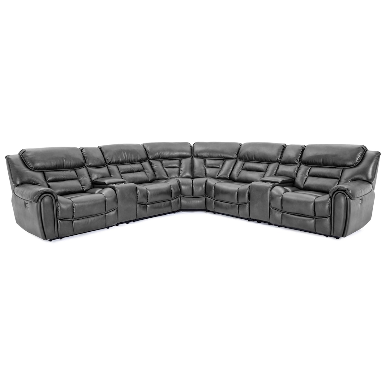 VFM Signature Boulder 6-Piece Power Reclining Sectional