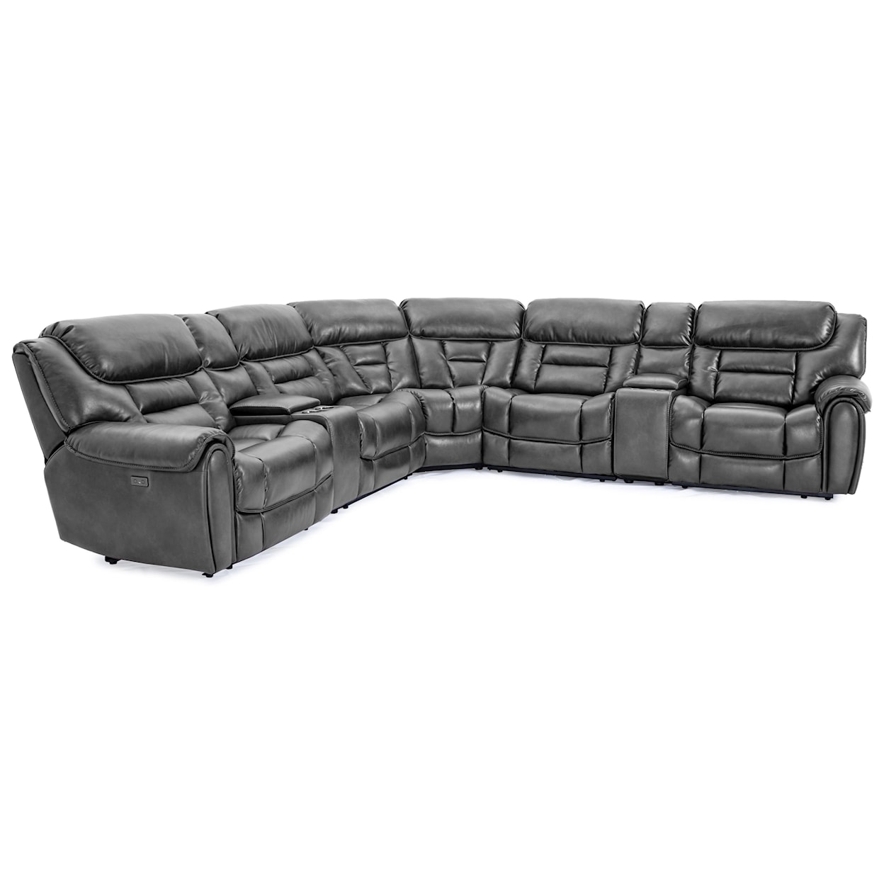 VFM Signature Boulder 6-Piece Power Reclining Sectional