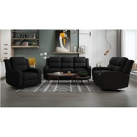 Power Headrest Sofa, Power Headrest Loveseat with Console and Recliner Set
