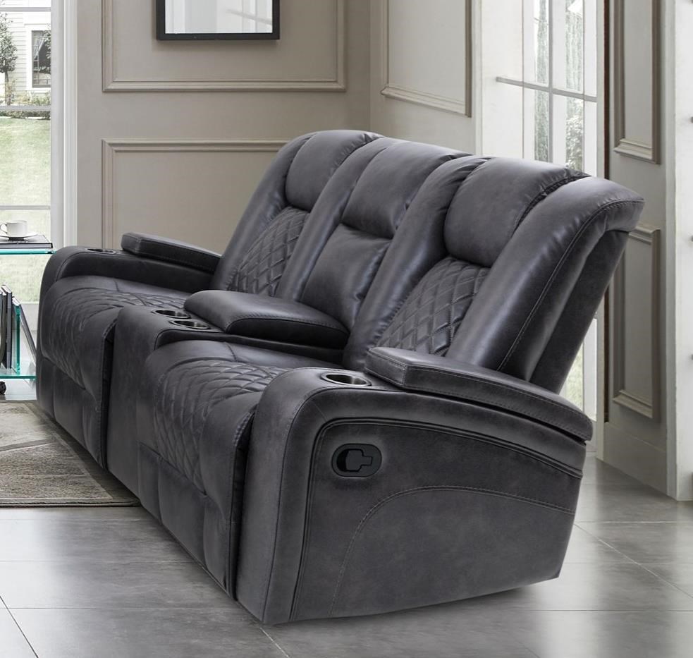 Waylon Reclining Glider Loveseat with Console and Cupholders