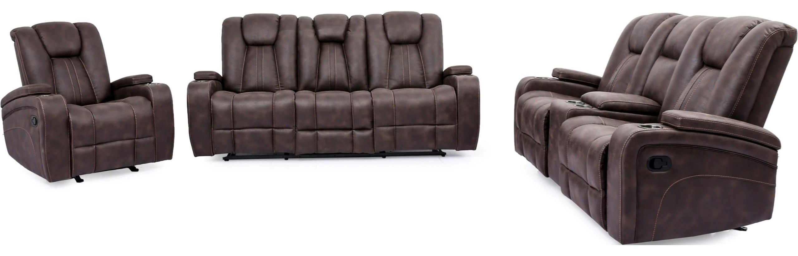 Harmony Motion 9990M X9990BM-3PC 3PC Motion Sofa Glider Love Seat