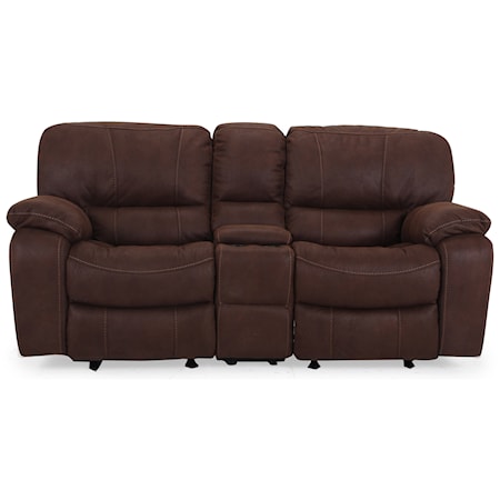 Glider Reclining Loveseat with Console