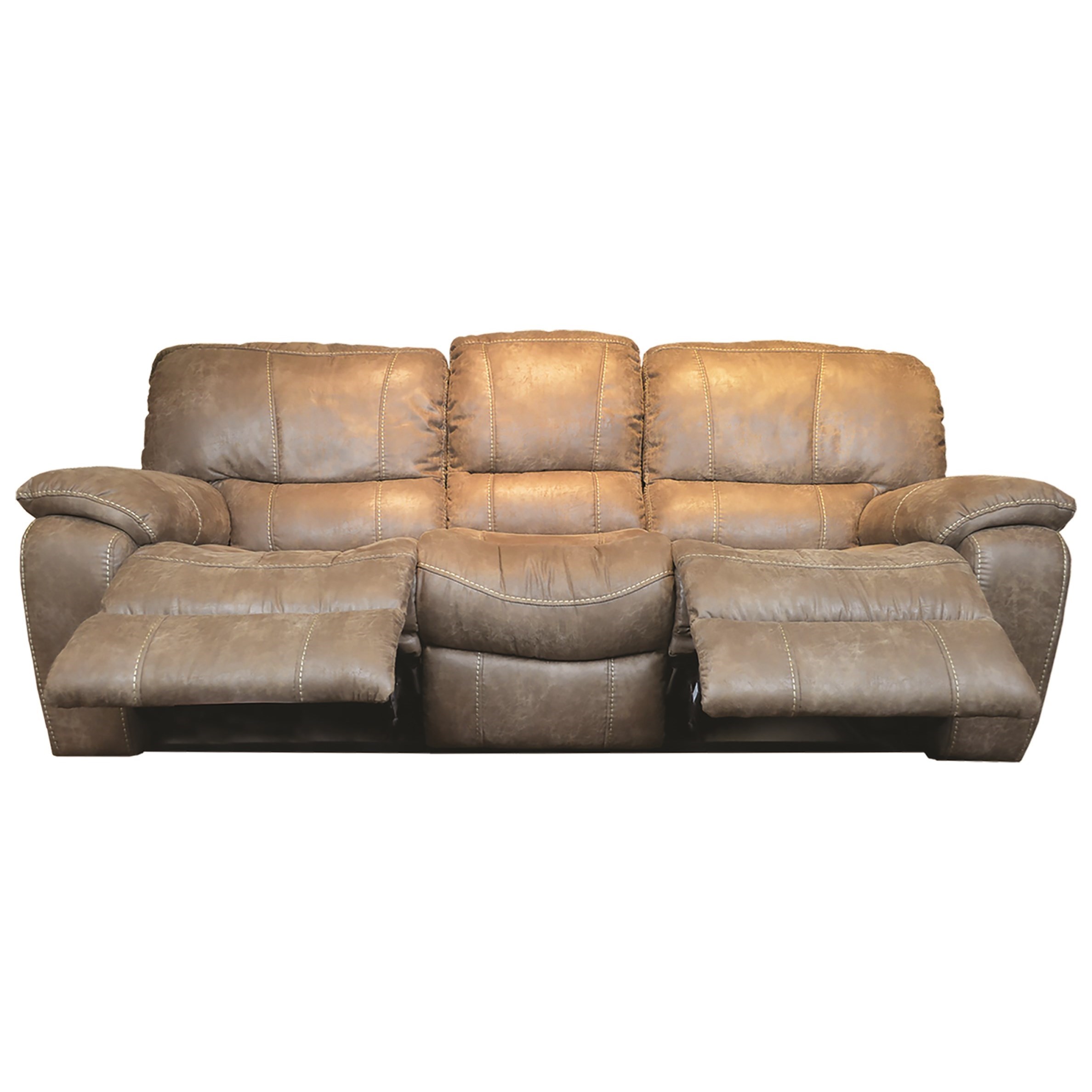 Reclining Sofa With Plush Pillow Arms