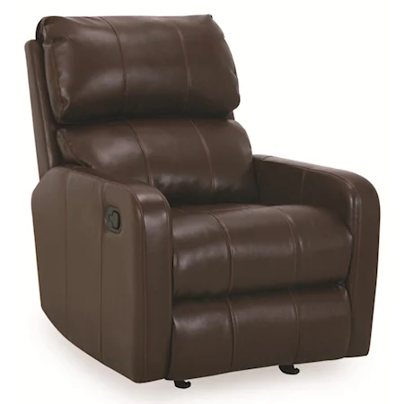 Walnut Brown Bonded Leather Recliner