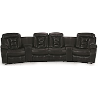 4 Seater Power Reclining Theater Seating