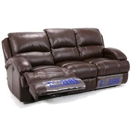 Casual Power Reclining Sofa with Bustle Back
