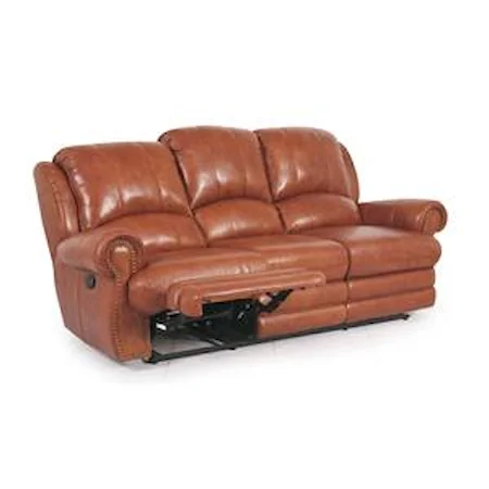 Dual Reclining Sofa with Nail Head Trim