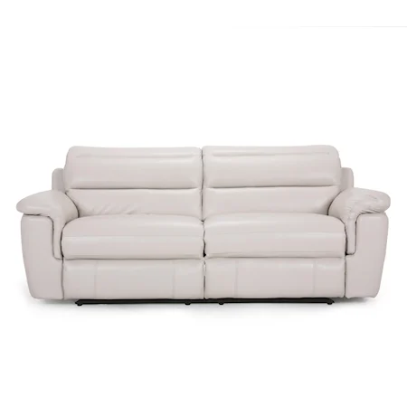 Dual Reclining Leather Sofa