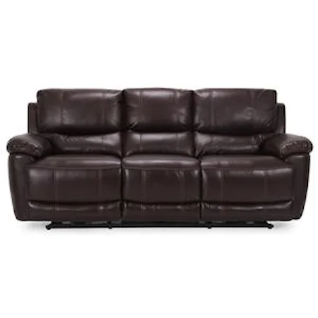 Casual Reclining Sofa with Lumbar Support