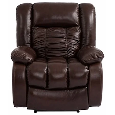 Glider Recliner with Pillow Arms