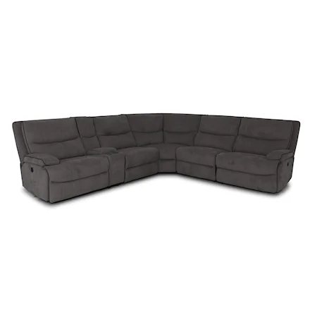 Casual Reclining Sectional Sofa