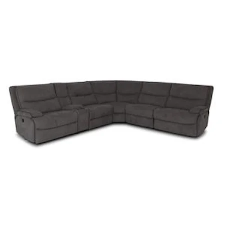 Casual Reclining Sectional Sofa