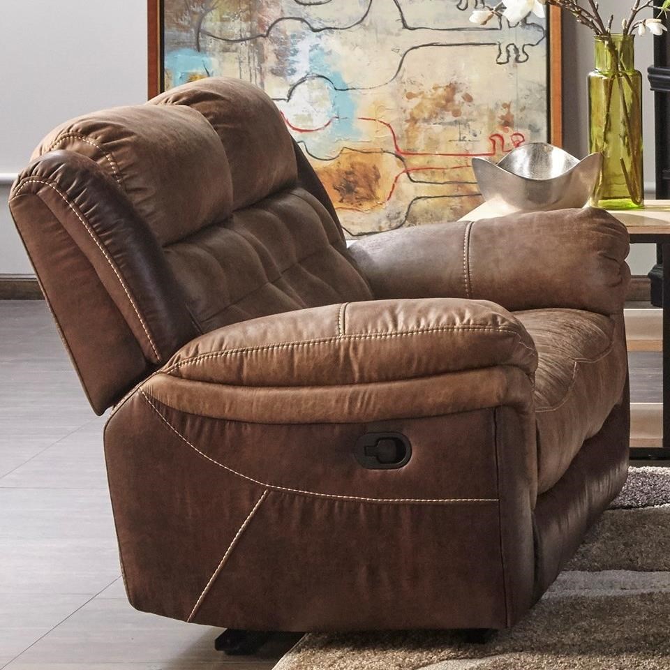 Cheers XW5156M 41850 Dual Manual Motion Loveseat VanDrie Home Furnishings Reclining Loveseats