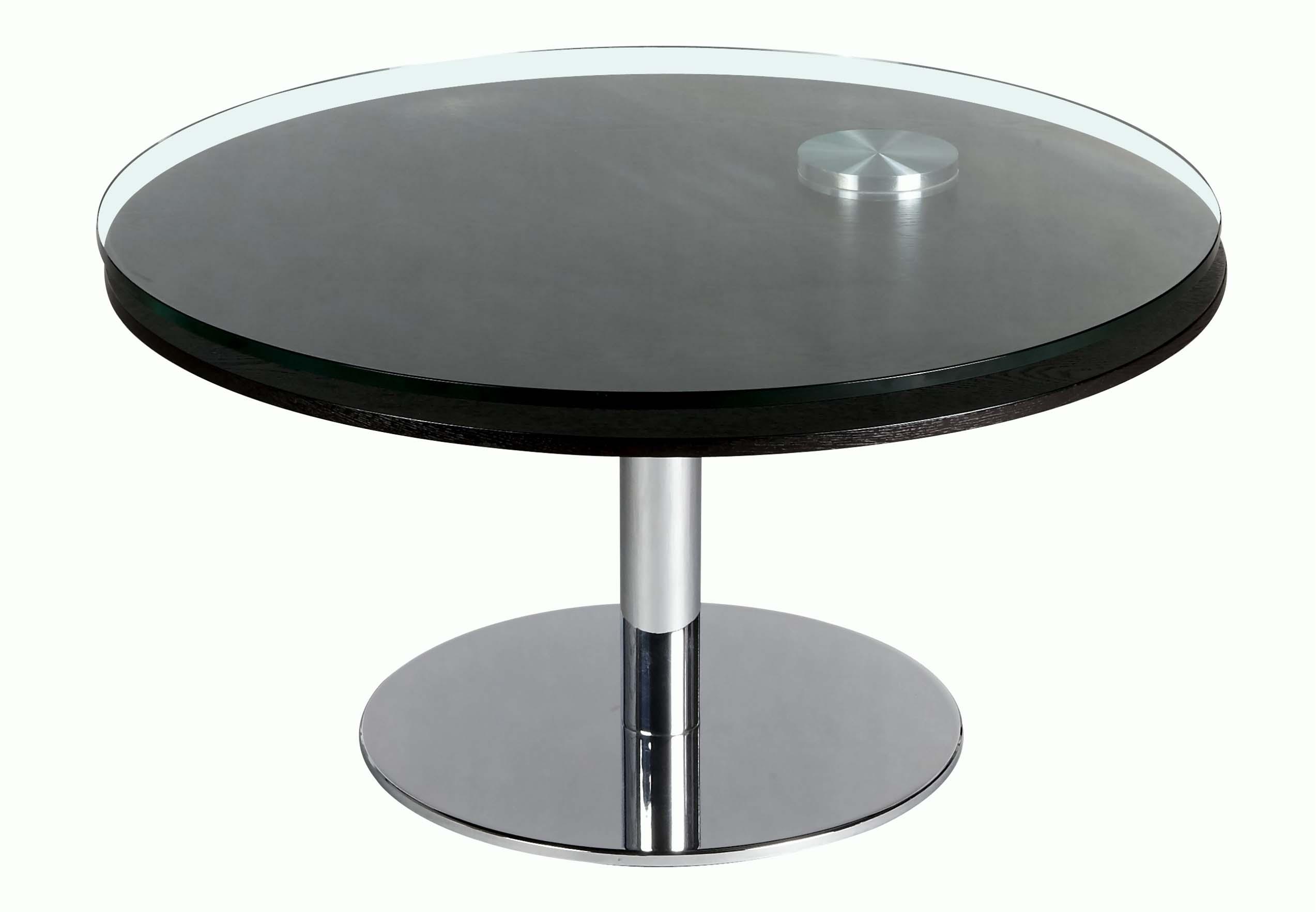 Glass and Wood Motion Cocktail Table