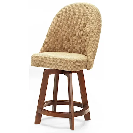 Counter Height Bar Stool with Full Back