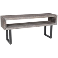 Console Table with Black Metal Base