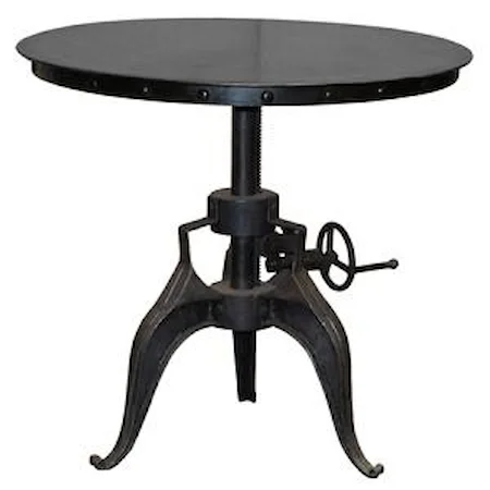 Adjustable Iron Crank 22" Table