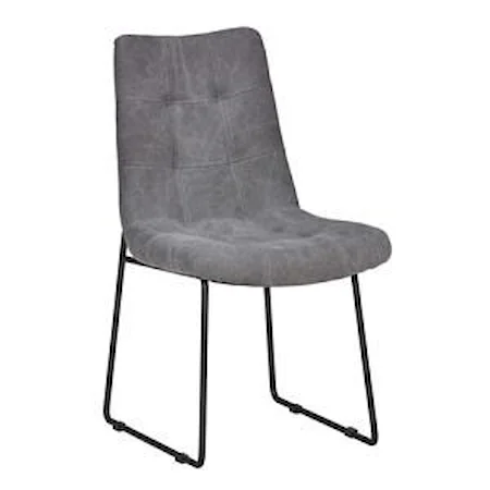 Smokey Gray Upholstered Dining Side Chair
