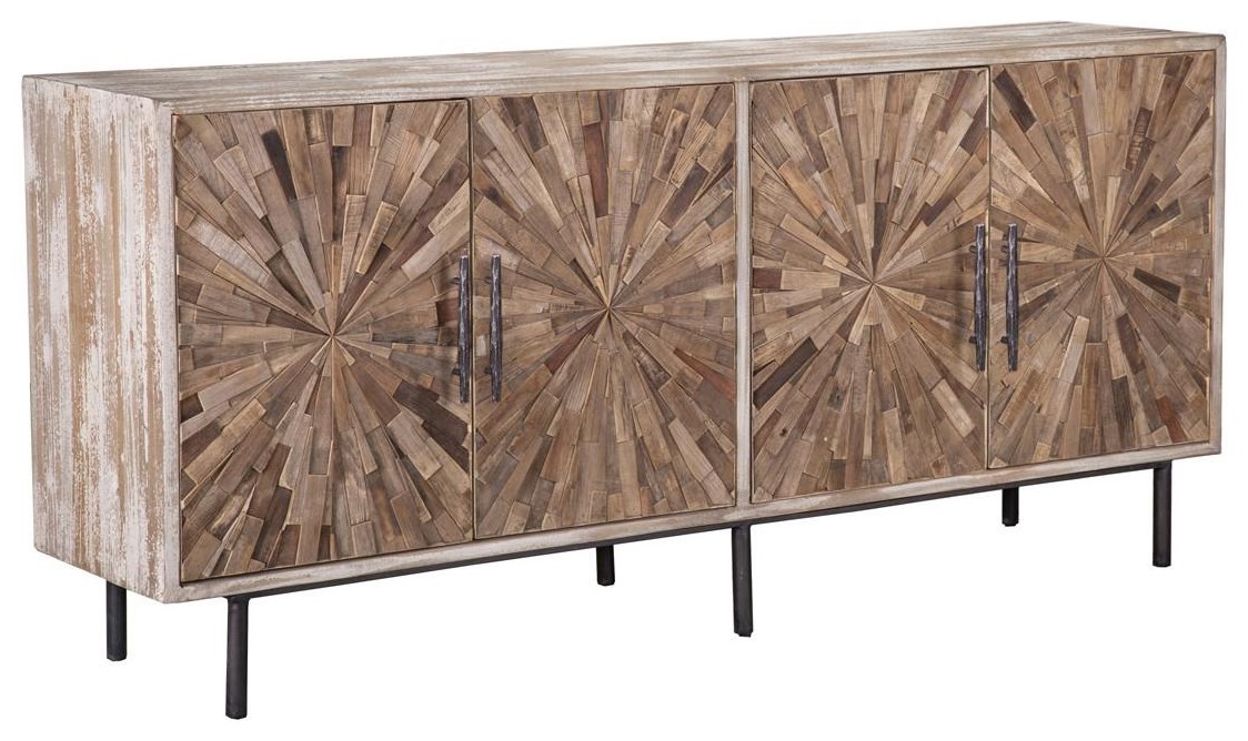 Classic Home Rodney G52003714 4 Door Starburst Reclaimed Pine