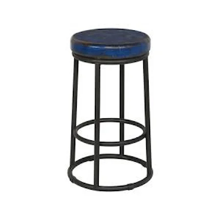 Bar Stool in blue