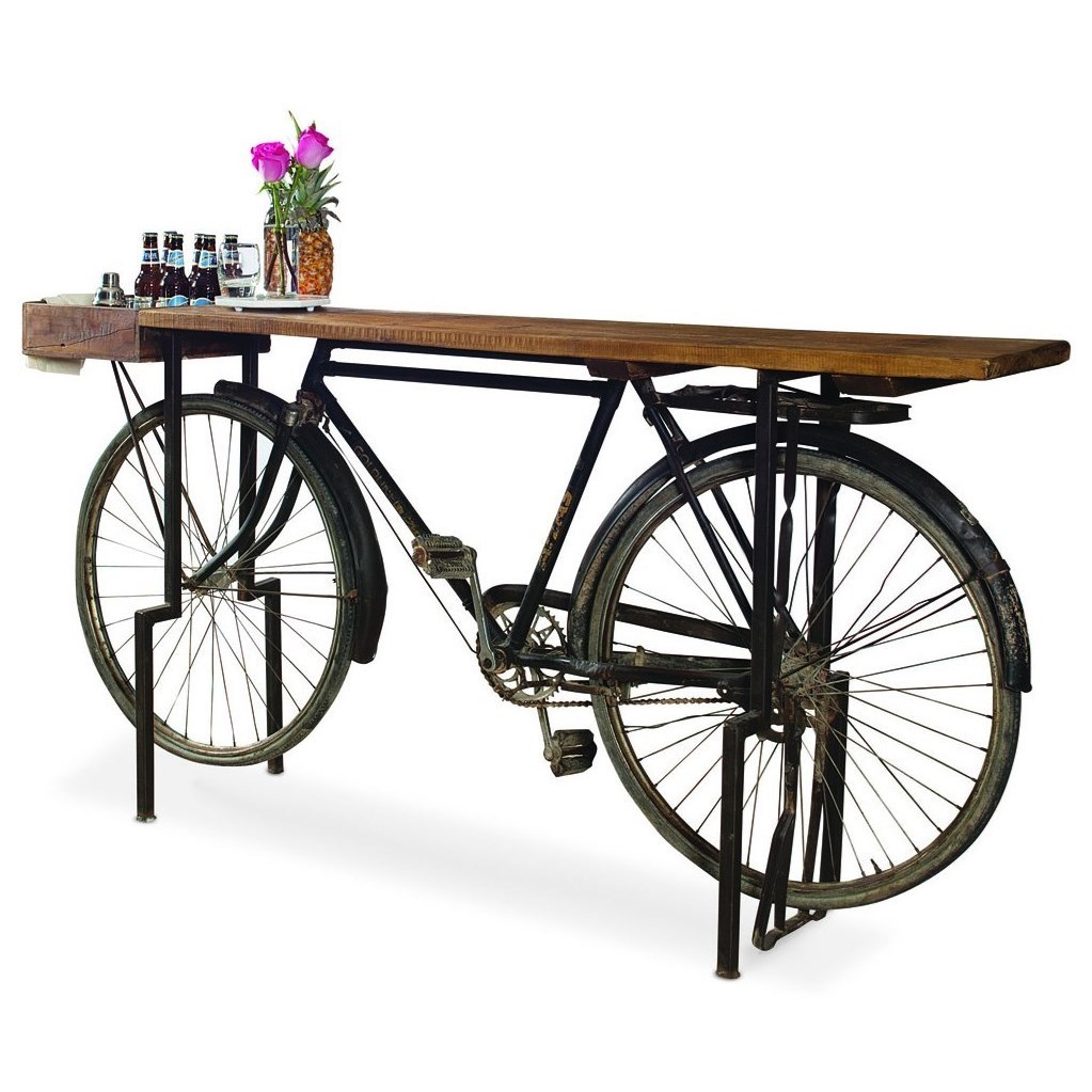 Bicycle top bar table