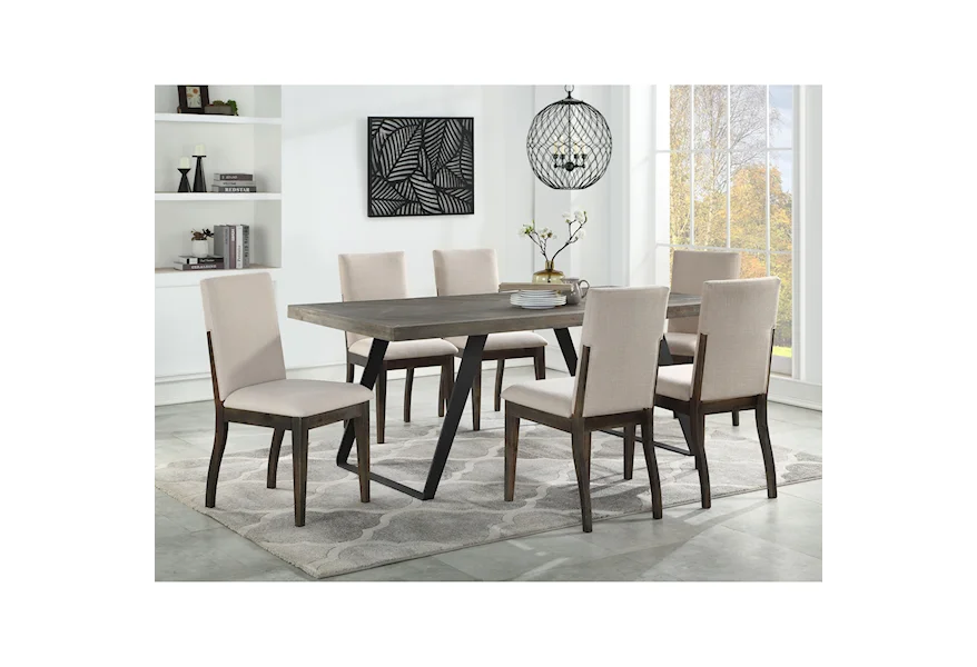 Aspen Court 7-Piece Table and Chair Set by C2C at Walker's Furniture