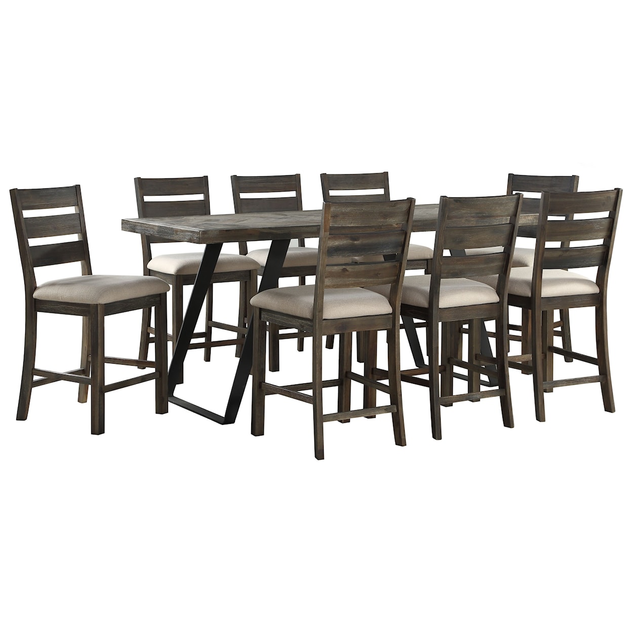 Coast2Coast Home Lubbock 9-Piece Counter-Height Table and Chair Set