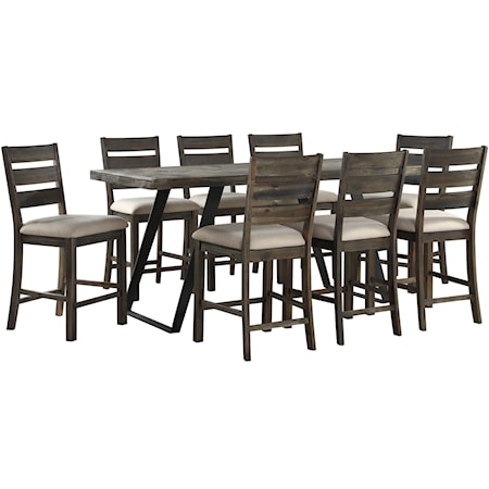 9-Piece Counter Height Table and Chair Set