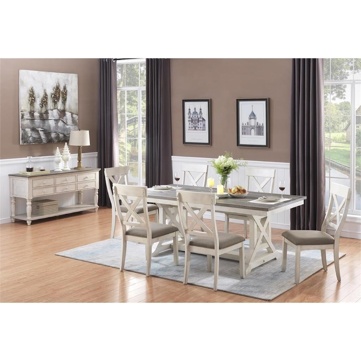 Coast2Coast Home Bar Harbor II Formal Dining Room Group