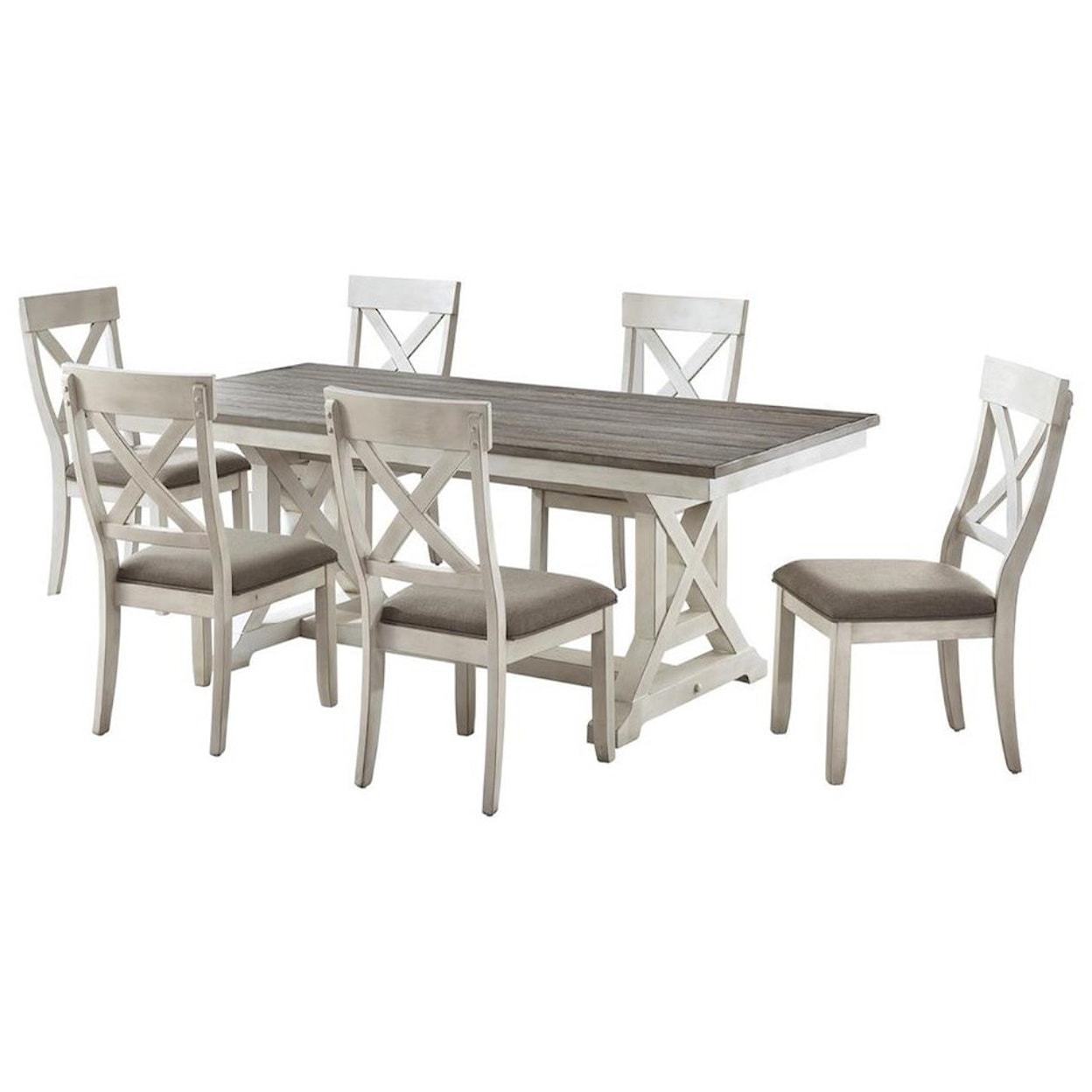 Carolina Accent Bar Harbor II 7-Piece Table and Chair Set