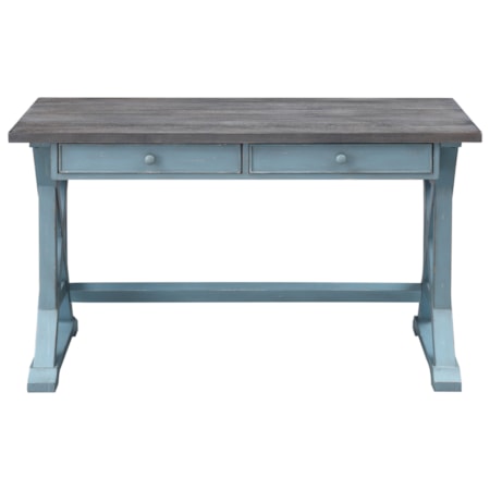 Two-Tone 2-Drawer Writing Desk