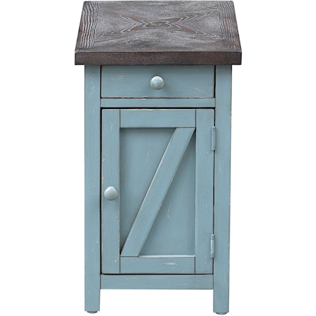 Farmhouse Chairside Accent Table