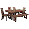 Coast2Coast Home Brownstone 6 Piece Table & Chair Set