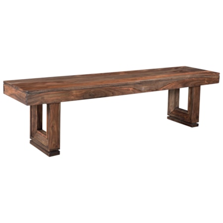 Dining Bench With Beveled Legs