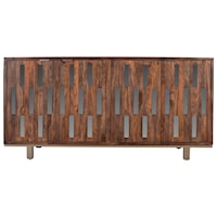 Rustic 4-Door Credenza