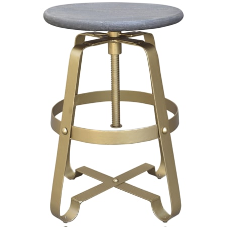 Adjustable Height Swivel Barstool