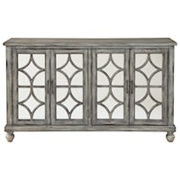 Contemporary Transitional 4-Door Credenza