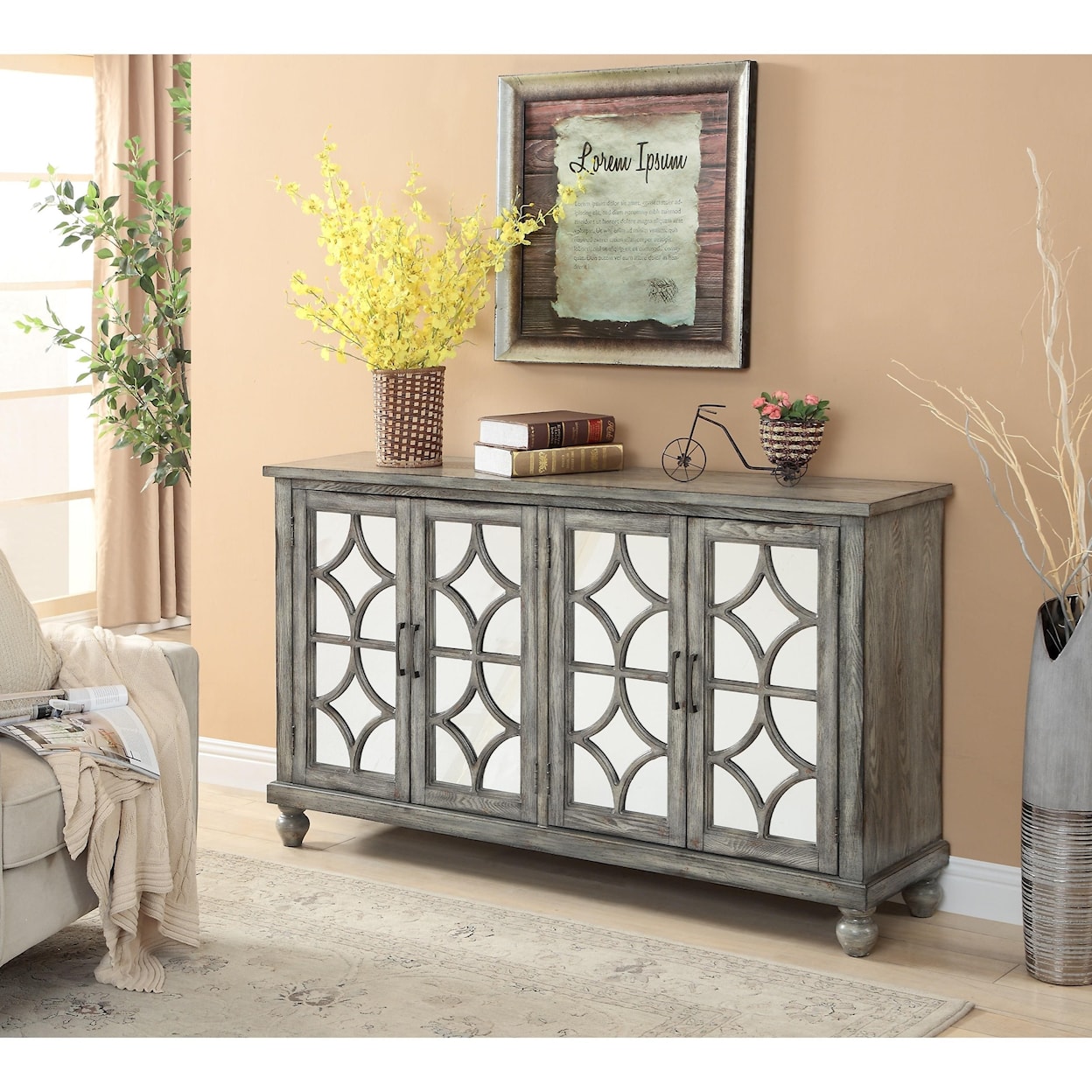 C2C C2C Accents 4-Door Credenza