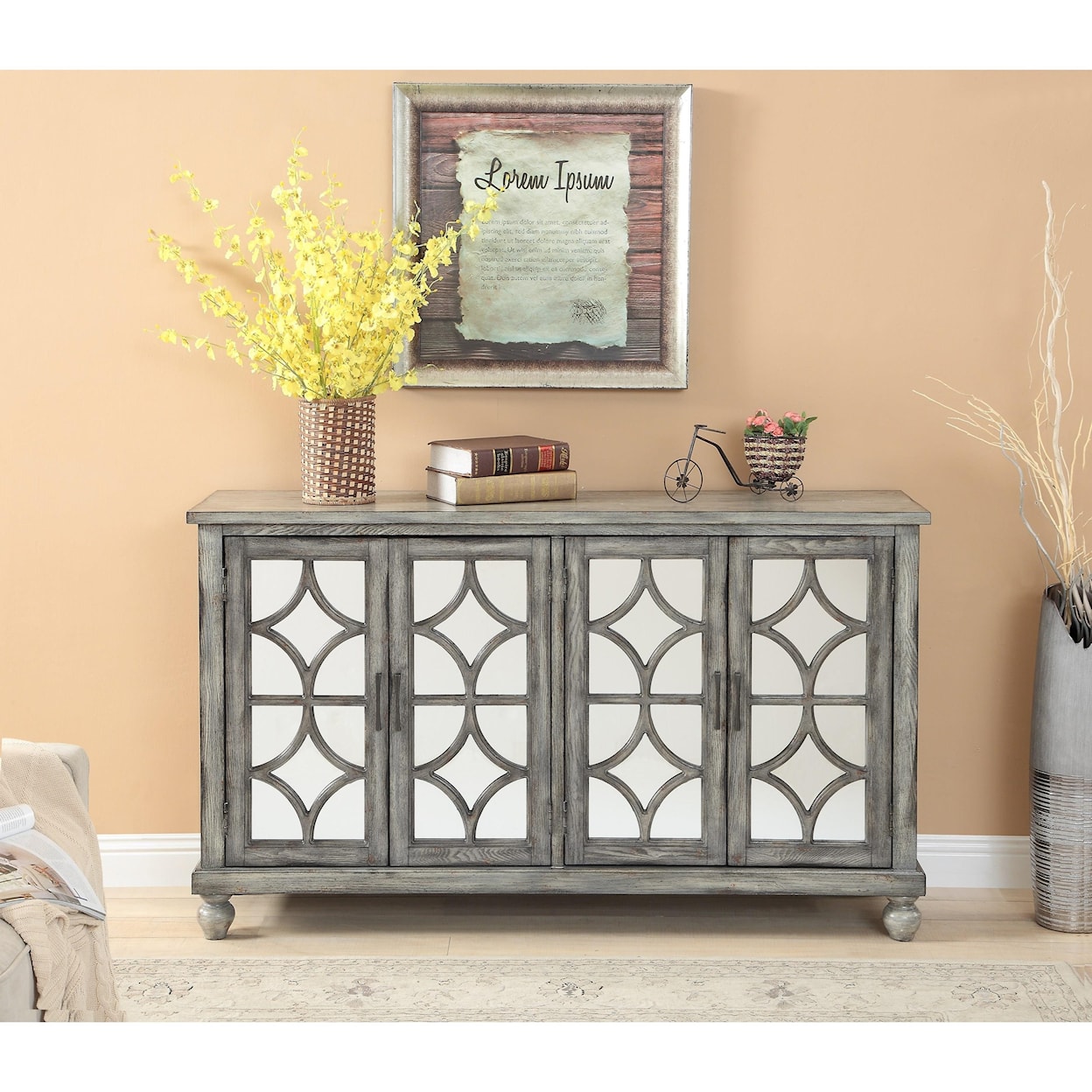 C2C C2C Accents 4-Door Credenza