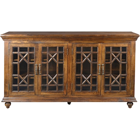 Traditional 4-Door Credenza