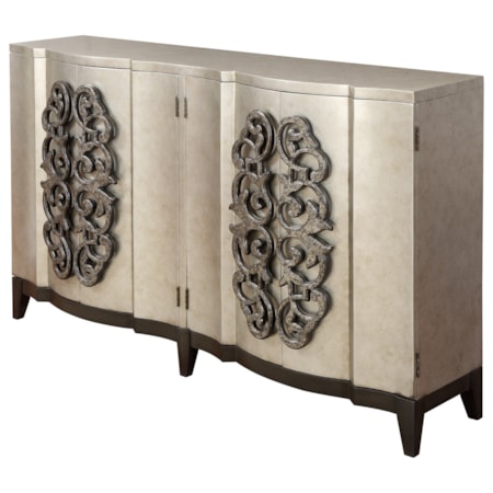 Four Door Bar Cabinet