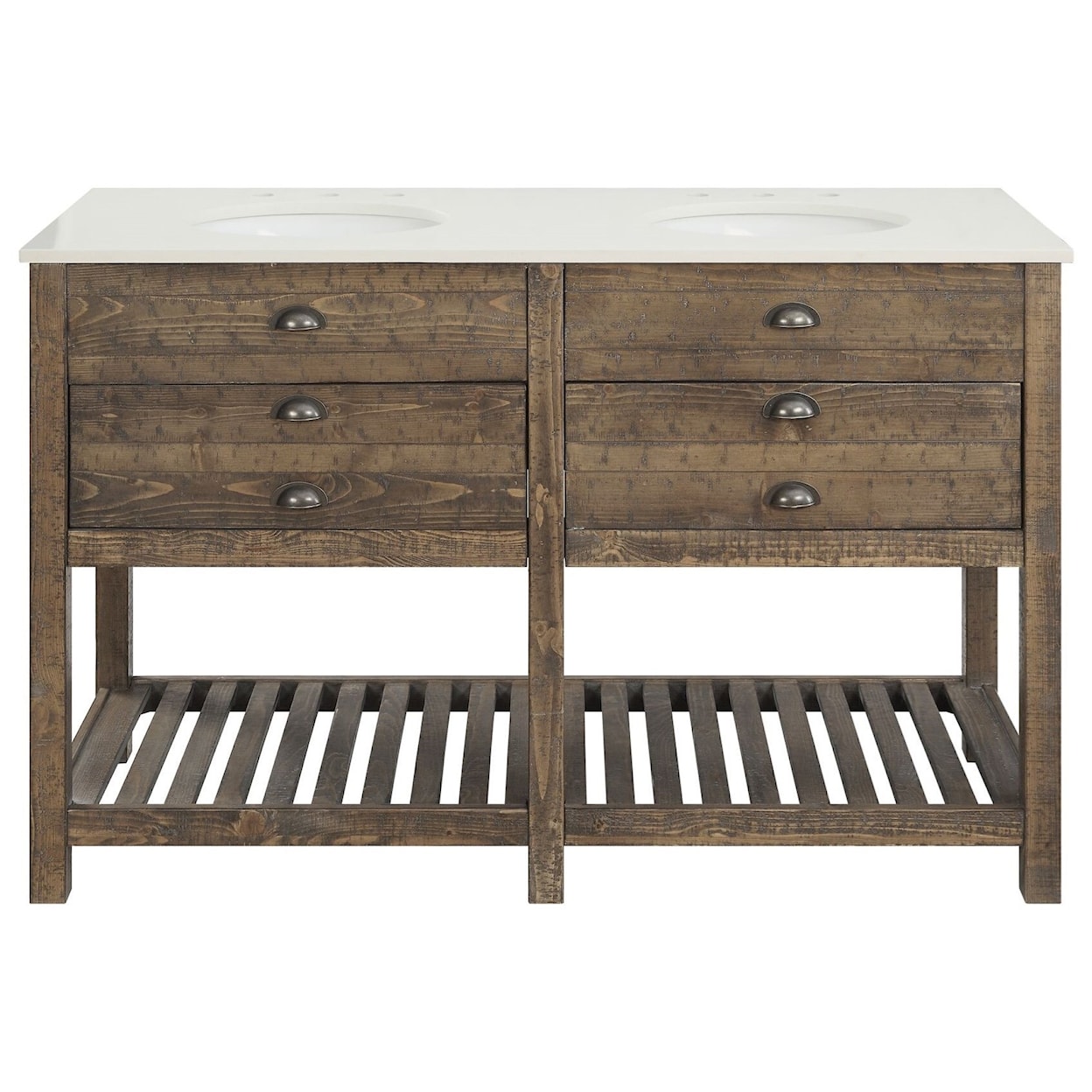 C2C C2C Accents 2-Drawer Double Vanity Sink