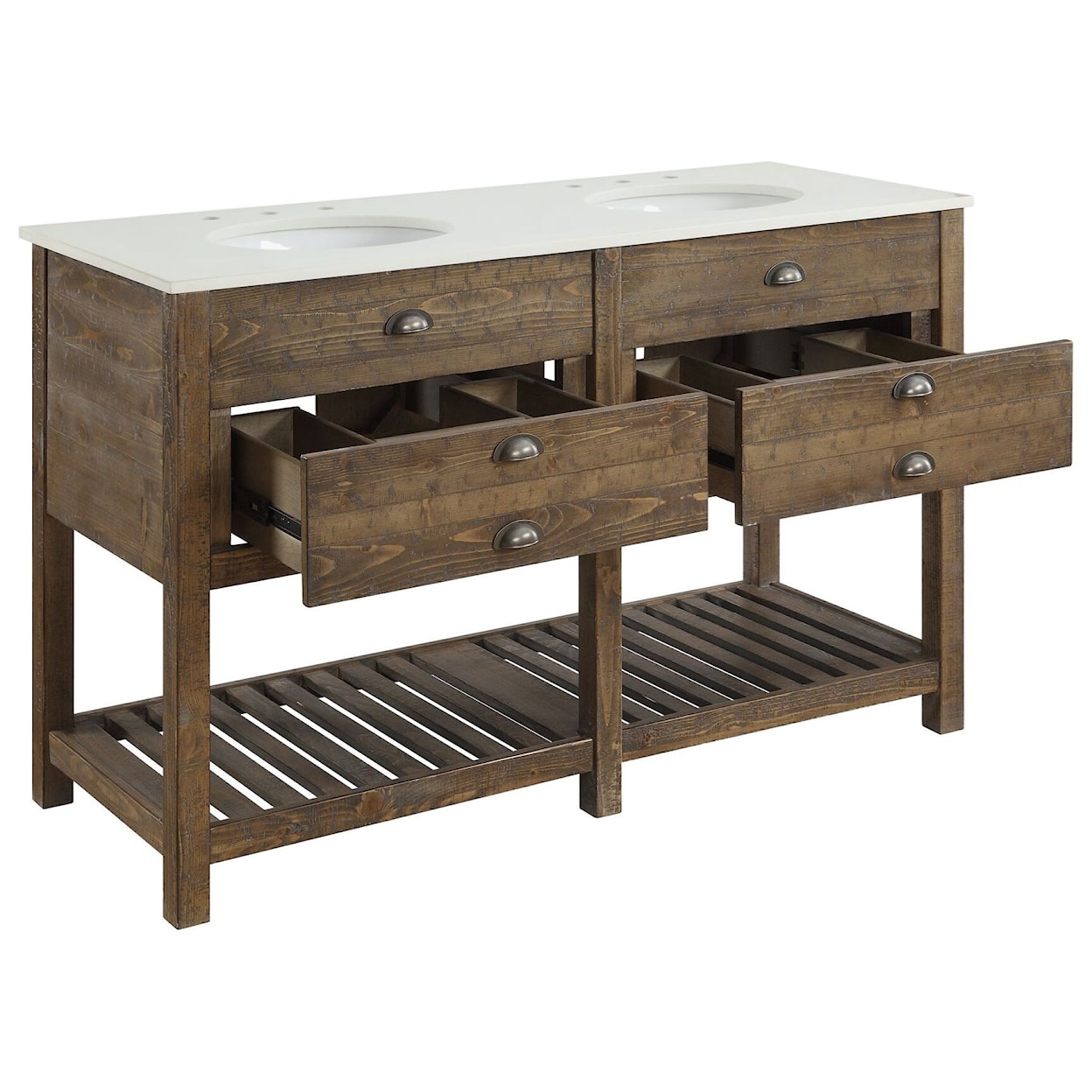 Coast2Coast Home Coast to Coast Accents 2-Drawer Double Vanity Sink