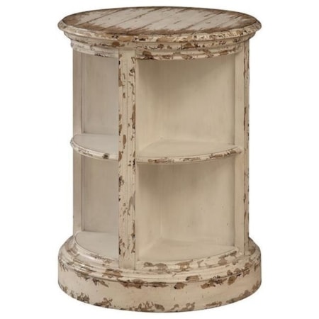 Rustic Round Accent Table
