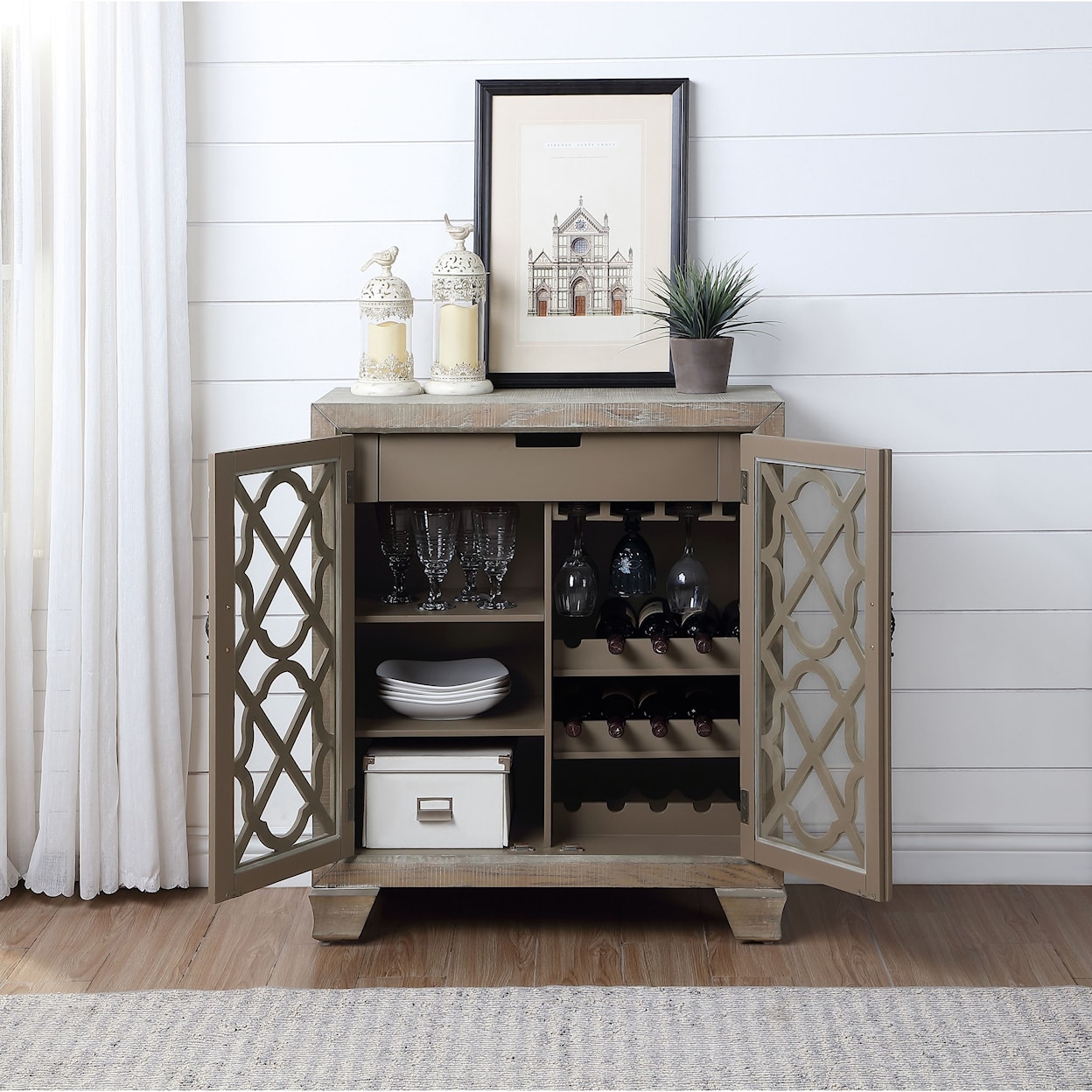 C2C C2C Accents 2-Door Wine Cabinet