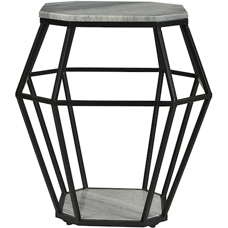 Contemporary Octagonal Accent Table